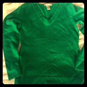 Fine wool v-neck sweater